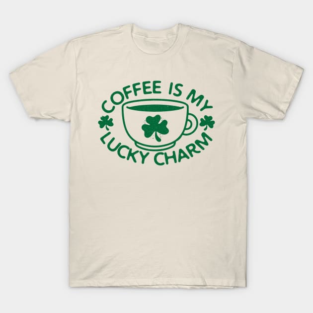 Coffee Is My Lucky Charm T-Shirt by AmineDesigns